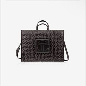 Telfar Black Large Monogram Bag
